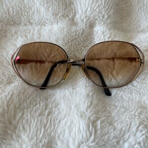 Christian Dior Vintage Women's Gold Sunglasses 2302
